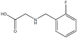 2-{[(2-fluorophenyl)methyl]amino}acetic acid Struktur