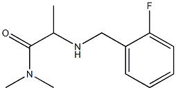 2-{[(2-fluorophenyl)methyl]amino}-N,N-dimethylpropanamide Struktur