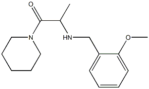 2-{[(2-methoxyphenyl)methyl]amino}-1-(piperidin-1-yl)propan-1-one Struktur