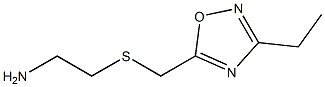 2-{[(3-ethyl-1,2,4-oxadiazol-5-yl)methyl]sulfanyl}ethan-1-amine Struktur