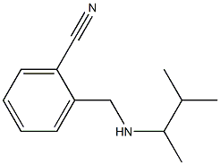 2-{[(3-methylbutan-2-yl)amino]methyl}benzonitrile Struktur