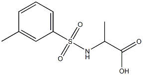 2-{[(3-methylphenyl)sulfonyl]amino}propanoic acid Struktur