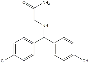 2-{[(4-chlorophenyl)(4-hydroxyphenyl)methyl]amino}acetamide Struktur