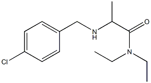 2-{[(4-chlorophenyl)methyl]amino}-N,N-diethylpropanamide Struktur