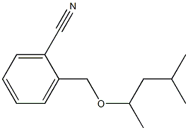 2-{[(4-methylpentan-2-yl)oxy]methyl}benzonitrile Struktur