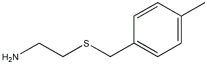 2-{[(4-methylphenyl)methyl]sulfanyl}ethan-1-amine Struktur