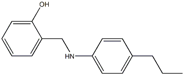 2-{[(4-propylphenyl)amino]methyl}phenol Struktur