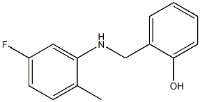 2-{[(5-fluoro-2-methylphenyl)amino]methyl}phenol Struktur