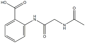 2-{[(acetylamino)acetyl]amino}benzoic acid Struktur