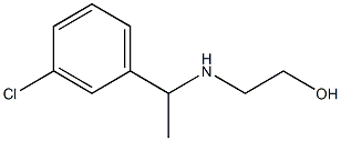 2-{[1-(3-chlorophenyl)ethyl]amino}ethan-1-ol Struktur