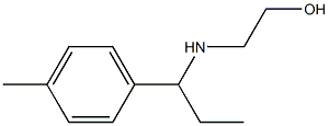 2-{[1-(4-methylphenyl)propyl]amino}ethan-1-ol Struktur