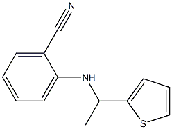 2-{[1-(thiophen-2-yl)ethyl]amino}benzonitrile Struktur