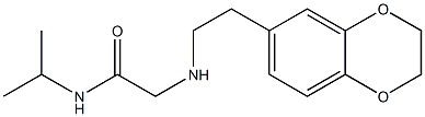 2-{[2-(2,3-dihydro-1,4-benzodioxin-6-yl)ethyl]amino}-N-(propan-2-yl)acetamide Struktur