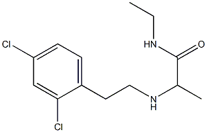 2-{[2-(2,4-dichlorophenyl)ethyl]amino}-N-ethylpropanamide Struktur