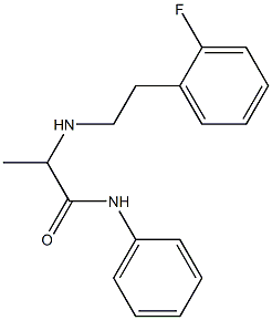 2-{[2-(2-fluorophenyl)ethyl]amino}-N-phenylpropanamide Struktur