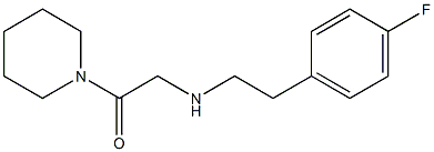 2-{[2-(4-fluorophenyl)ethyl]amino}-1-(piperidin-1-yl)ethan-1-one Struktur