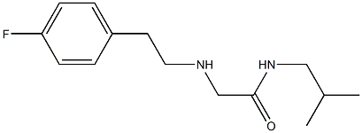 2-{[2-(4-fluorophenyl)ethyl]amino}-N-(2-methylpropyl)acetamide Struktur