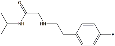 2-{[2-(4-fluorophenyl)ethyl]amino}-N-(propan-2-yl)acetamide Struktur