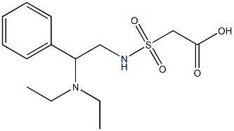 2-{[2-(diethylamino)-2-phenylethyl]sulfamoyl}acetic acid Struktur