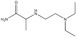 2-{[2-(diethylamino)ethyl]amino}propanamide Struktur