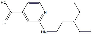 2-{[2-(diethylamino)ethyl]amino}pyridine-4-carboxylic acid Struktur