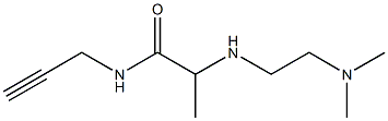 2-{[2-(dimethylamino)ethyl]amino}-N-(prop-2-yn-1-yl)propanamide Struktur