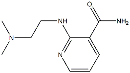 2-{[2-(dimethylamino)ethyl]amino}pyridine-3-carboxamide Struktur