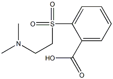 2-{[2-(dimethylamino)ethyl]sulfonyl}benzoic acid Struktur