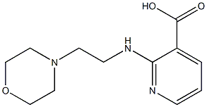 2-{[2-(morpholin-4-yl)ethyl]amino}pyridine-3-carboxylic acid Struktur