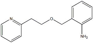 2-{[2-(pyridin-2-yl)ethoxy]methyl}aniline Struktur