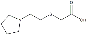 2-{[2-(pyrrolidin-1-yl)ethyl]sulfanyl}acetic acid Struktur