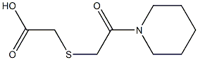 2-{[2-oxo-2-(piperidin-1-yl)ethyl]sulfanyl}acetic acid Struktur