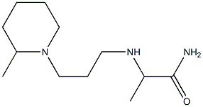 2-{[3-(2-methylpiperidin-1-yl)propyl]amino}propanamide Struktur