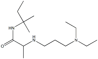 2-{[3-(diethylamino)propyl]amino}-N-(2-methylbutan-2-yl)propanamide Struktur