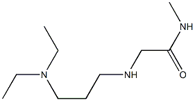 2-{[3-(diethylamino)propyl]amino}-N-methylacetamide Struktur