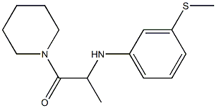 2-{[3-(methylsulfanyl)phenyl]amino}-1-(piperidin-1-yl)propan-1-one Struktur