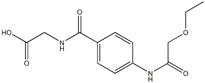 2-{[4-(2-ethoxyacetamido)phenyl]formamido}acetic acid Struktur