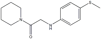 2-{[4-(methylsulfanyl)phenyl]amino}-1-(piperidin-1-yl)ethan-1-one Struktur