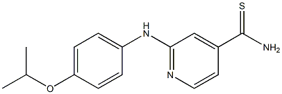 2-{[4-(propan-2-yloxy)phenyl]amino}pyridine-4-carbothioamide Struktur