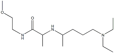 2-{[5-(diethylamino)pentan-2-yl]amino}-N-(2-methoxyethyl)propanamide Struktur