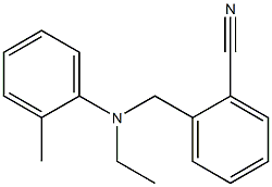 2-{[ethyl(2-methylphenyl)amino]methyl}benzonitrile Struktur