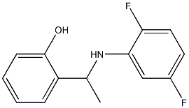 2-{1-[(2,5-difluorophenyl)amino]ethyl}phenol Struktur