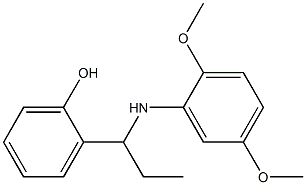 2-{1-[(2,5-dimethoxyphenyl)amino]propyl}phenol Struktur