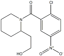 2-{1-[(2-chloro-5-nitrophenyl)carbonyl]piperidin-2-yl}ethan-1-ol Struktur