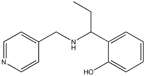 2-{1-[(pyridin-4-ylmethyl)amino]propyl}phenol Struktur