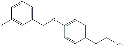 2-{4-[(3-methylbenzyl)oxy]phenyl}ethanamine Struktur