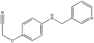 2-{4-[(pyridin-3-ylmethyl)amino]phenoxy}acetonitrile Struktur