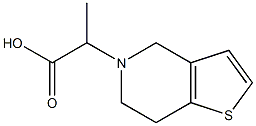 2-{4H,5H,6H,7H-thieno[3,2-c]pyridin-5-yl}propanoic acid Struktur