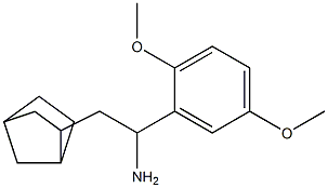 2-{bicyclo[2.2.1]heptan-2-yl}-1-(2,5-dimethoxyphenyl)ethan-1-amine Struktur