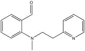 2-{methyl[2-(pyridin-2-yl)ethyl]amino}benzaldehyde Struktur